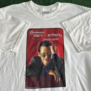 Vintage Marc Anthony Latin Salsa Singer Artist T-Shirt Mens Large 2002 Tour Y2K